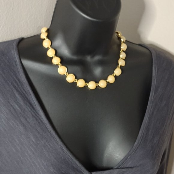 Metal And Plastic J Crew Necklace Adjustable 16 To 17 Inches Long - Picture 9 of 9